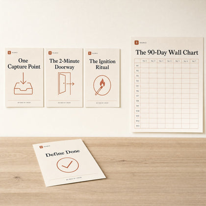 EF Poster Pack — 14 Strategy Posters + 90-Day Wall Chart