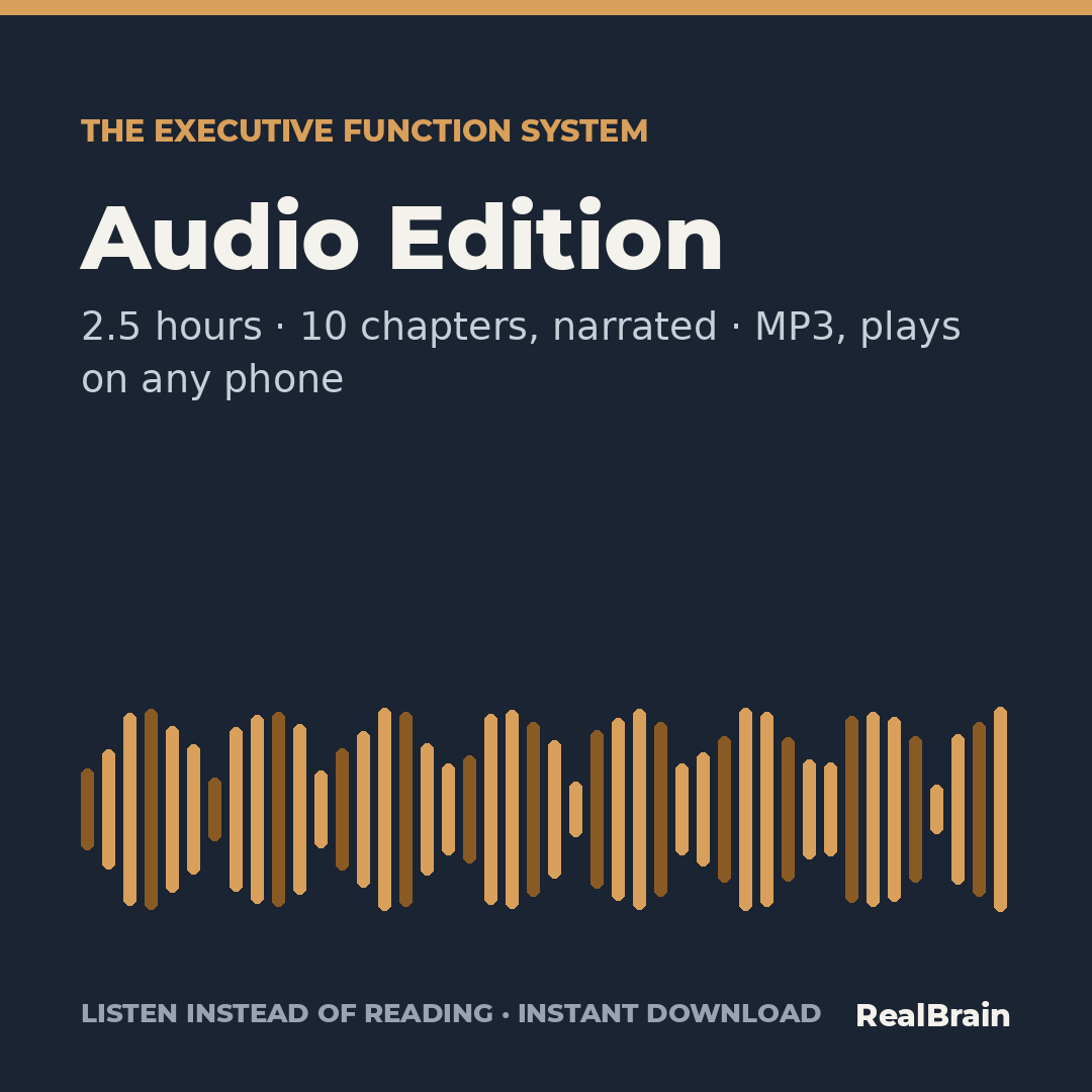 The Executive Function System — Audio Edition: 2.5 hours, 10 MP3 chapters